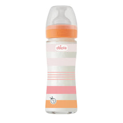 Μπιμπερό Γυάλινο GIRL Well Being 240ML 0Μ+