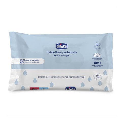 Μωρομάντηλα Chicco Με 97% Νερό Χωρίς Καπάκι (72τμχ)