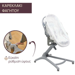 Λίκνο - Ρηλάξ Βaby Hug Pro 5 IN 1/1  White Cream