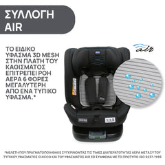 Unico Evo i-Size Air (40-150 cm) /72 BLACK AIR