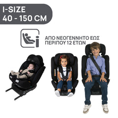 Unico Evo i-Size Air (40-150 cm) /72 BLACK AIR