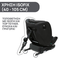 Unico Evo i-Size Air (40-150 cm) /72 BLACK AIR