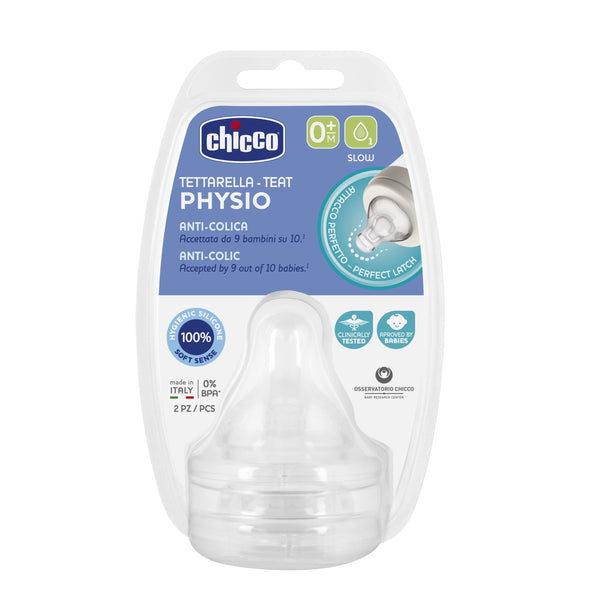 Θηλή Σιλικόνης Physio Perfect 5 Κανονική Ροή 0Μ+ (2τμχ)