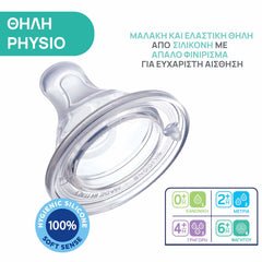 Θηλή Σιλικόνης Physio Perfect 5 Ροή Φαγητού 6Μ+ (2τμχ)